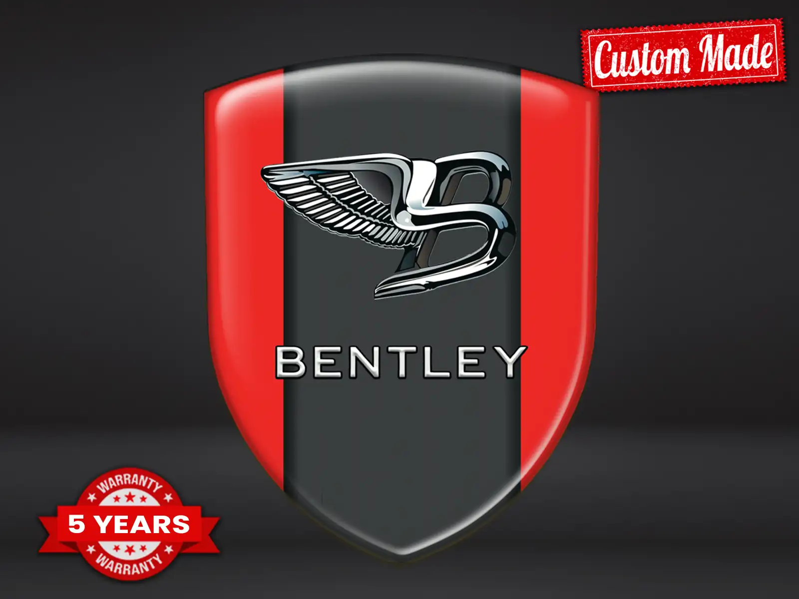 Bentley Etiquetas Negocio Tuning Universal Estrella Moderna